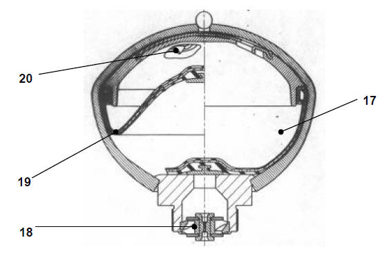 Sphère de suspension (type soucoupe)