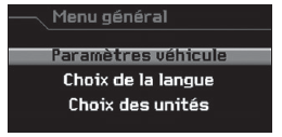 Menu général