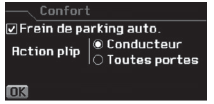 Menu «Confort»