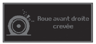 Roue crevée détection automatique